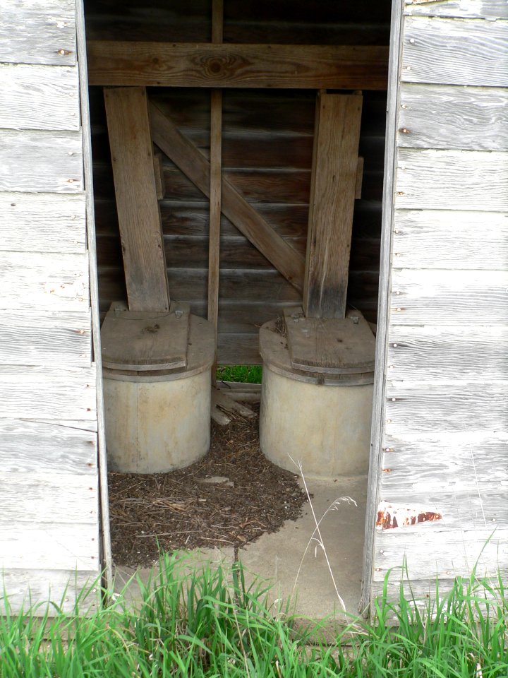 Lowe Center School outhouse NW 2
