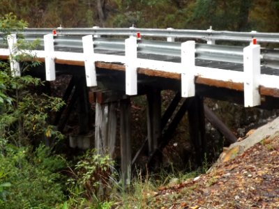 Lower wooden bridge, Springbrook Road, Springbrook, Queensland photo