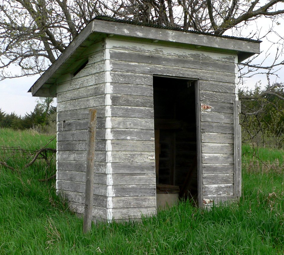 Lowe Center School outhouse NW 1