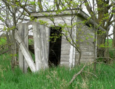 Lowe Center School outhouse SW 1