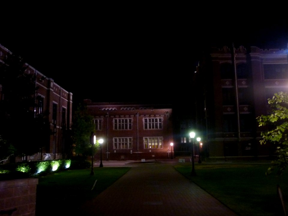 Loyola University New Orleans main campus at night 2011