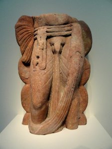 Lower part of a nagaraja (serpent-king), Kushan dynasty, 1st-2nd century AD, Mathura, Uttar Pradesh, India, sikri sandstone - Freer Gallery of Art - DSC05115 photo