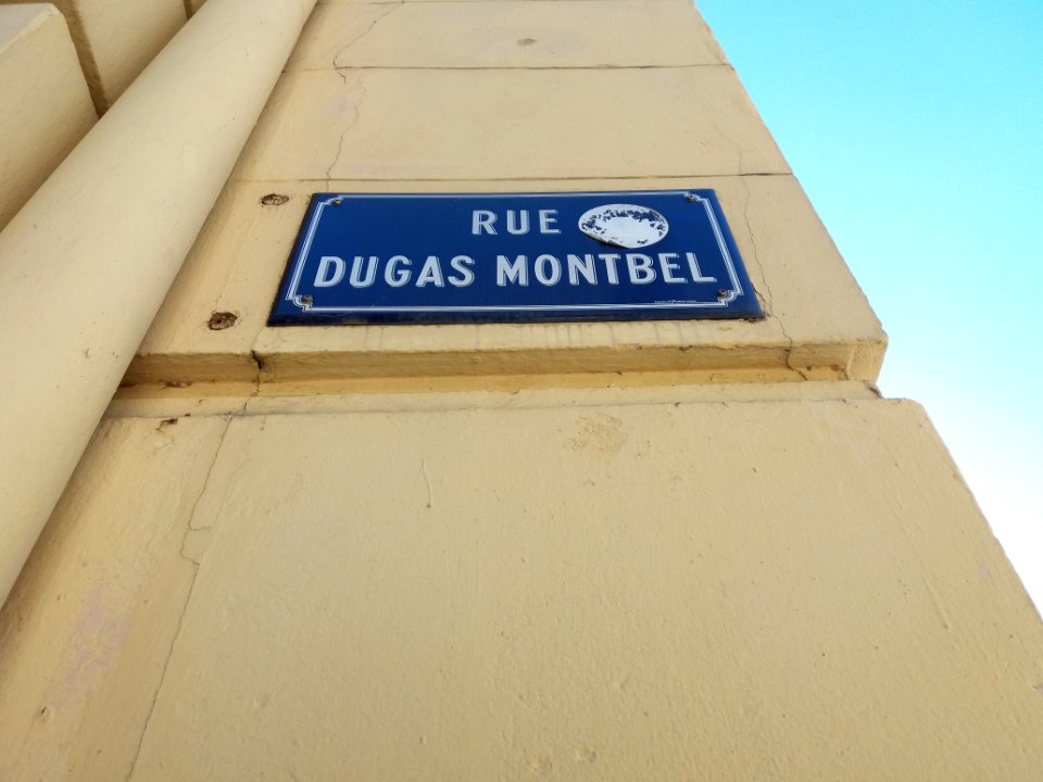 Lyon 2e - Rue Dugas Montbel, plaque