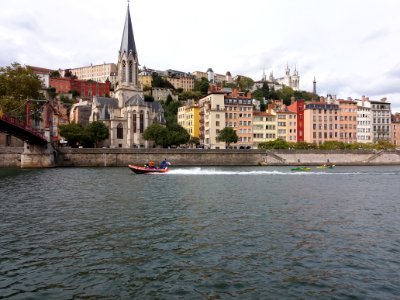 Lyon 2e - Quai Tilsitt - Lyon Kayak 2019, vue sur le quai Fulchiron (6)