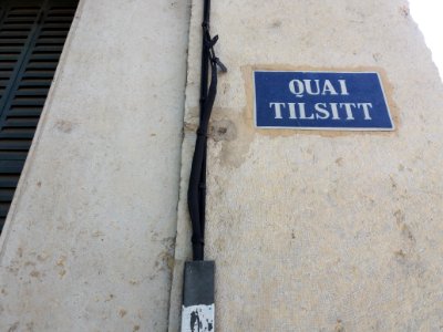 Lyon 2e - Quai Tilsitt, plaque