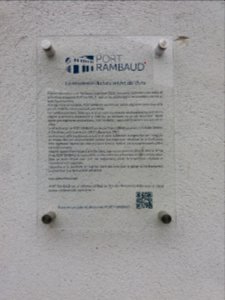 Lyon 2e - Quai Rambaud, plaque Port Rambaud, ancienne capitainerie des docks