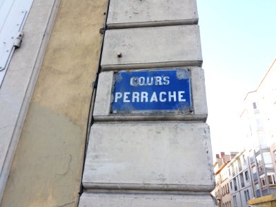 Lyon 2e - Quai Perrache, plaque
