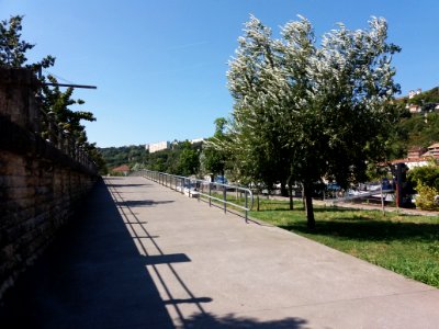 Lyon 2e - Quai Rambaud - Rampe d'accès au quai 2