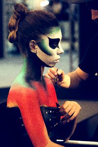 Body painting presentation model