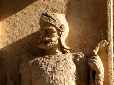 Lyon 2e - Rue des Archers - Immeuble au numéro 15 - Archer à droite - Buste