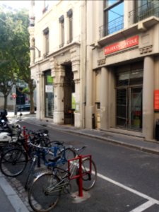 Lyon 2e - Rue Francois Dauphin au croisement de la rue de la Charite - Institut Goethe