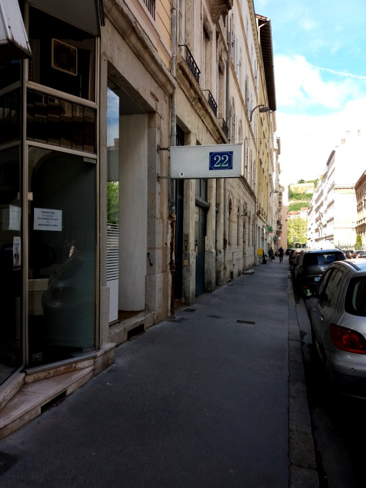 Lyon 2e - Rue Franklin, enseigne numéro 22