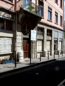 Lyon 4e - Rue Justin Godart, porte au numéro 21