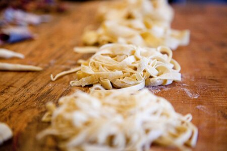 Fresh pasta brown pasta brown field