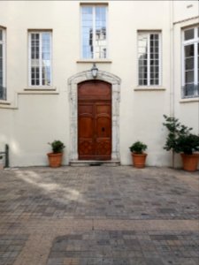 Lyon 2e - Rue de la Charité - Hôtel de Nervo, porte du bâtiment
