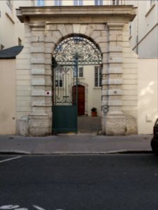 Lyon 2e - Rue de la Charité - Hôtel de Nervo, portail d'entrée