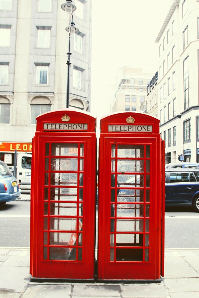 Red red telephone box telephone house