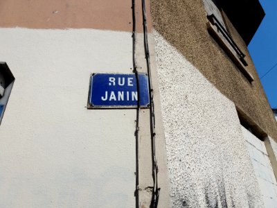 Lyon 4e - Rue Janin, plaque