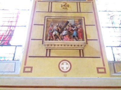 Lyon 4e - Rue Jacques-Louis Hénon - Église Saint-Denis, station du chemin de croix, numéro 3
