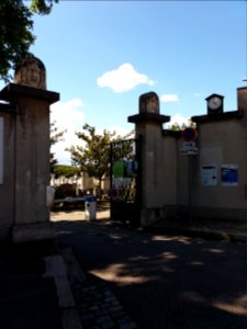 Lyon 4e - Rue Philippe de Lassalle - Ancien cimetière de la Croix-Rousse, entrée