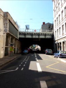 Lyon 2e - Rue Claudius Collonge - Pont de chemin de fer - Côté nord