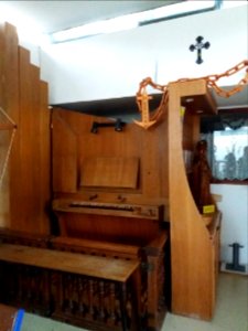 Lyon 2e - Quai Rambaud - Bateau chapelle Le Lien, orgue