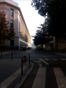 Lyon 2e - Rue Charles Biennier vue depuis la rue de la Charite