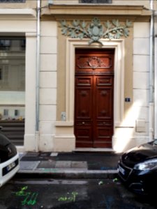 Lyon 2e - Rue d'Auvergne, porte au numéro 2