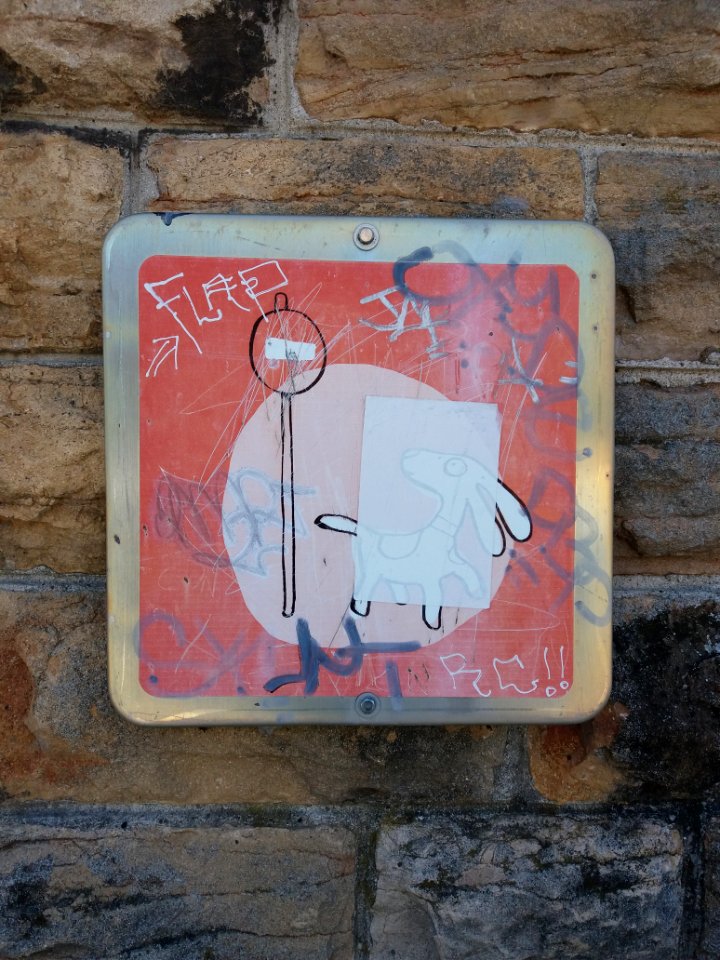 Lyon 2e - Quai Rambaud - Panneau Interdit aux chiens