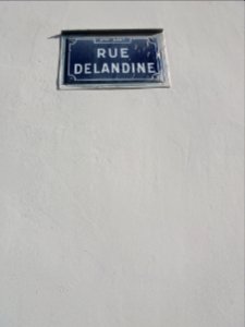Lyon 2e - Rue Delandine, plaque