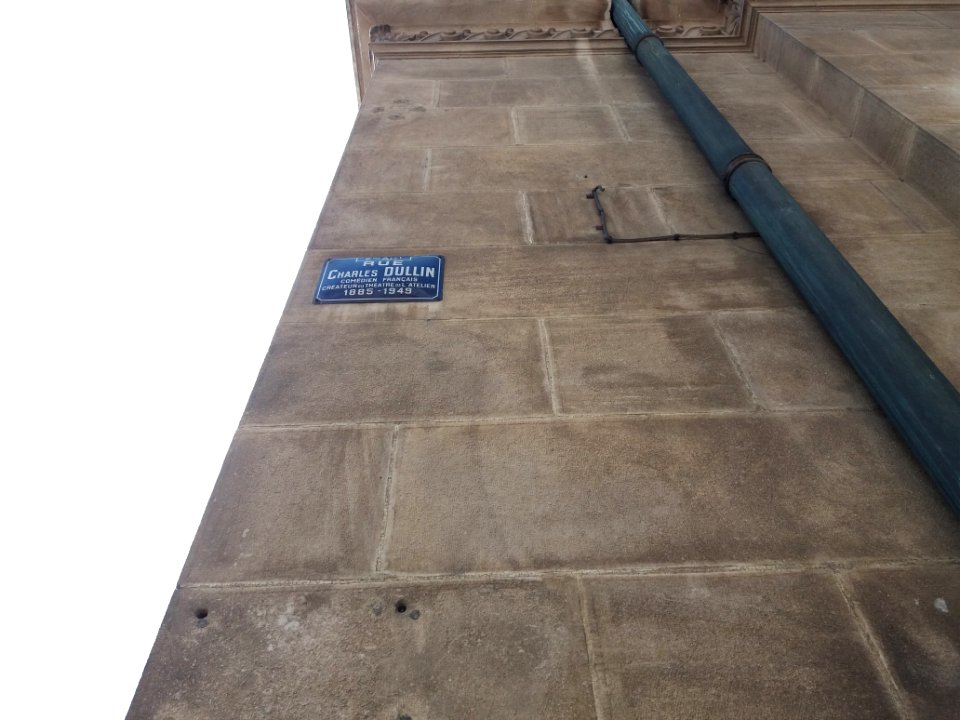 Lyon 2e - Rue Charles Dullin, plaque