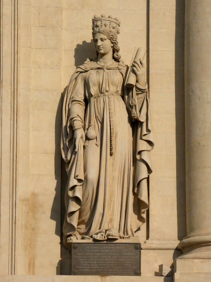 Lyon 2e - Quai Jules Courmont - Hôtel-Dieu - Statue d'Ultrogothe