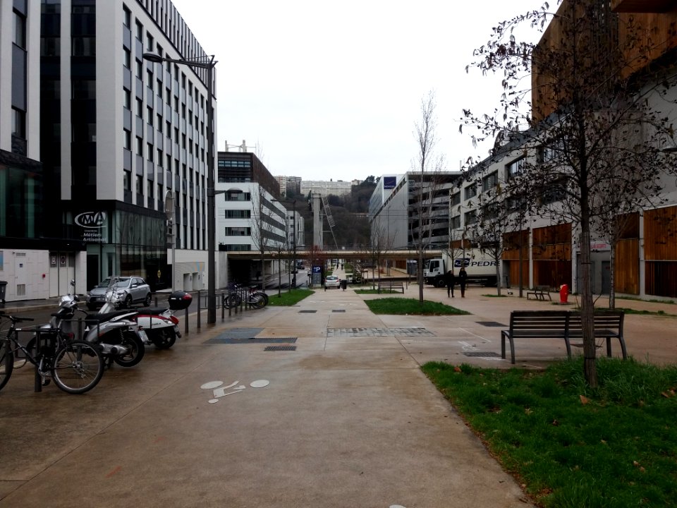 Lyon 2e - Rue Paul Montrochet, depuis le cours Charlemagne