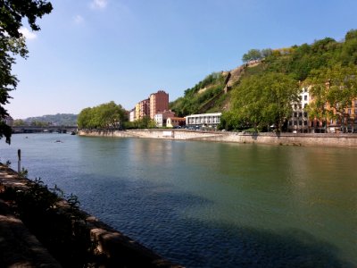 Lyon 2e - Quai Fulchiron, côté sud depuis le quai Tilsitt