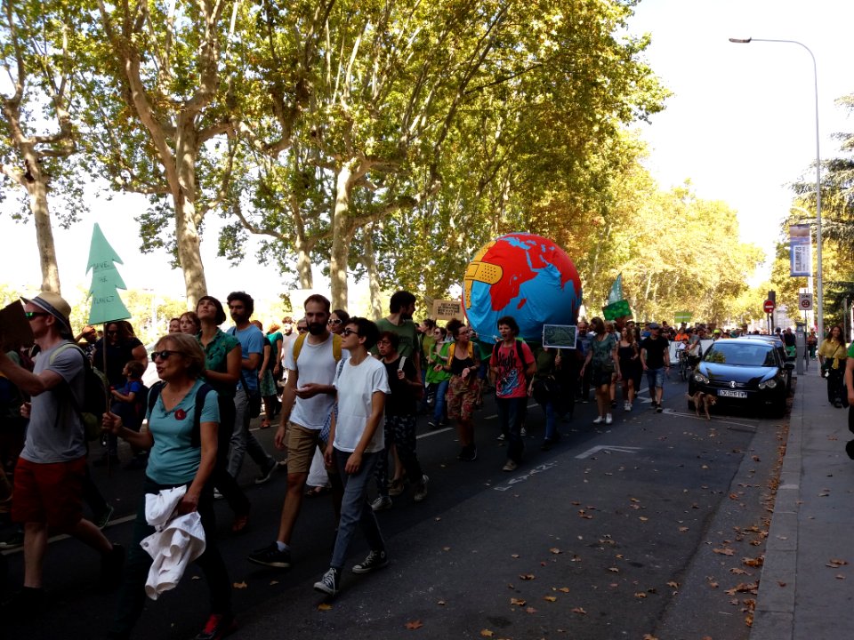 Lyon 3e - Quai Victor Augagneur, marche pour le climat (septembre 2019) (07)