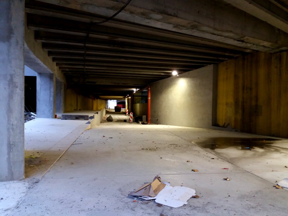 Lyon 2e - Place Carnot - Entrée de la future voûte ouest sous Perrache