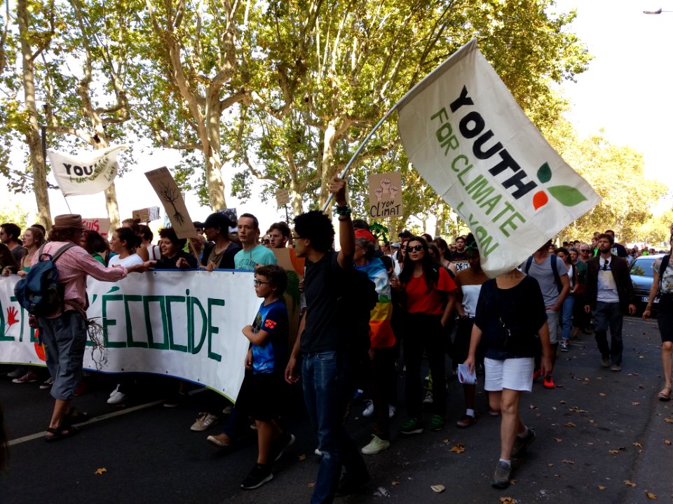 Lyon 3e - Quai Victor Augagneur, marche pour le climat (septembre 2019) (05)