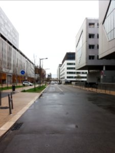 Lyon 2e - Rue Paul Montrochet, depuis l'allée Ambroise Croizat