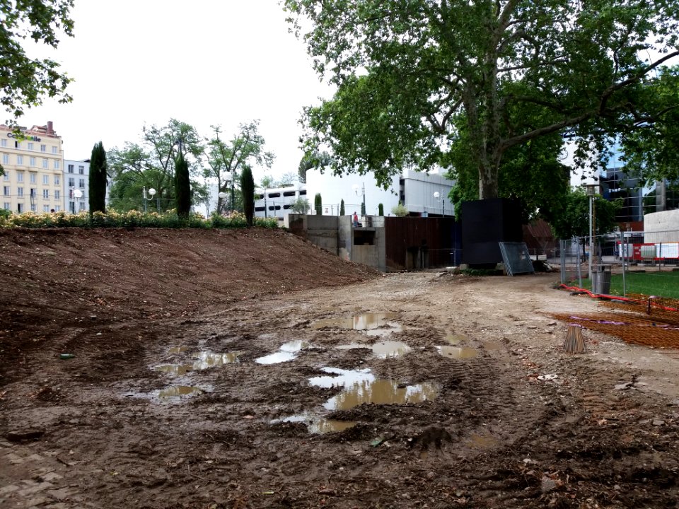 Lyon 2e - Place Carnot, travaux de réfection