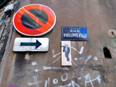 Lyon 4e - Rue Philippeville, plaque