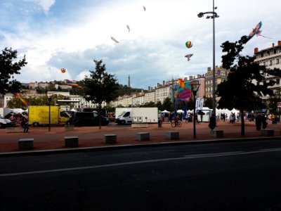 Lyon 2e - Place Bellecour, lancement du Petit Paumé 2020 (2)