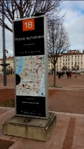Lyon 2e - Place Bellecour - Fête des Lumières 2019, panneau 18, pairie éphémère