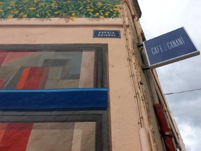 Lyon 4e - Espace Guignol, plaque