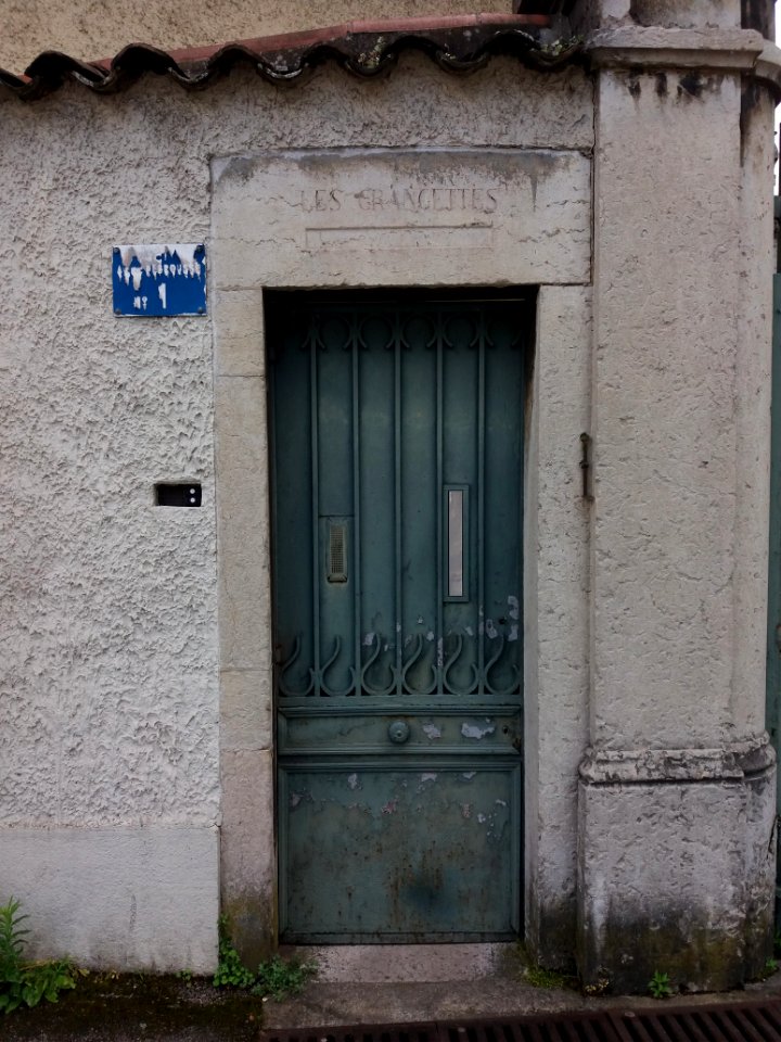 Lyon 5e - Avenue Debrousse, porte au numéro 1, Les Grangettes