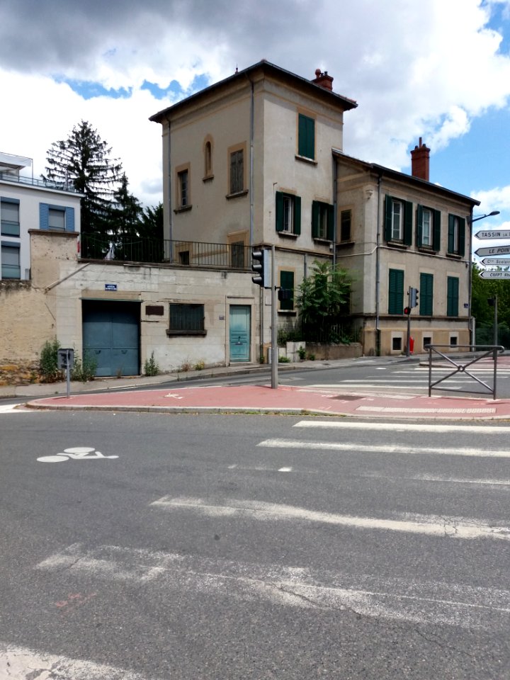 Lyon 5e - Avenue du Point du Jour, maison où s'est caché Jean Moulin en mai et juin 1943