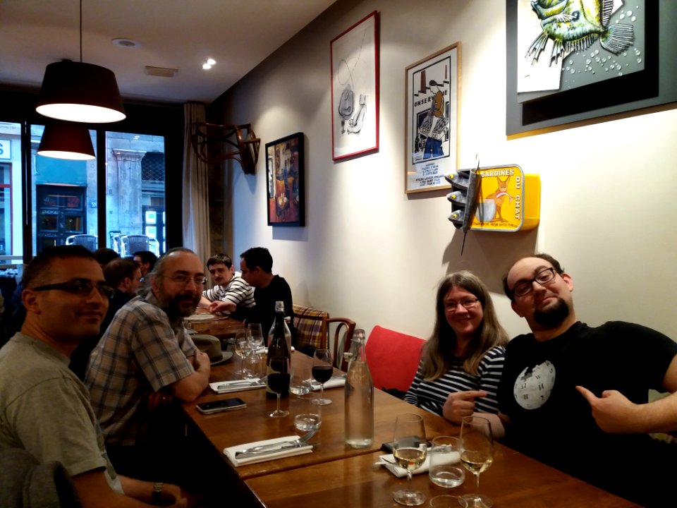 Lyon 4e - Bistrot des Voraces, repas entre wikimédiens