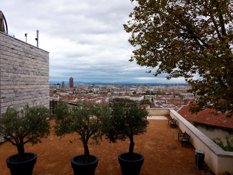 Lyon 5e - Belvédère Cardinal Henri de Lubac, depuis l'esplanade Saint Pothin