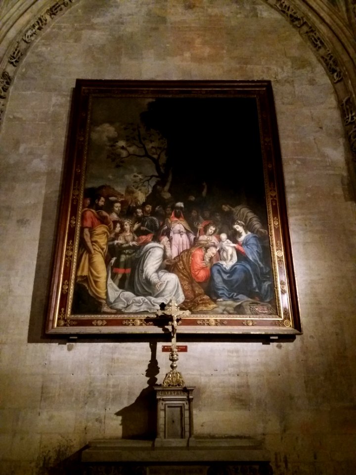 Lyon 5e - Cathédrale Saint-Jean de Lyon - Tableau Adoration des Mages, de Houyez