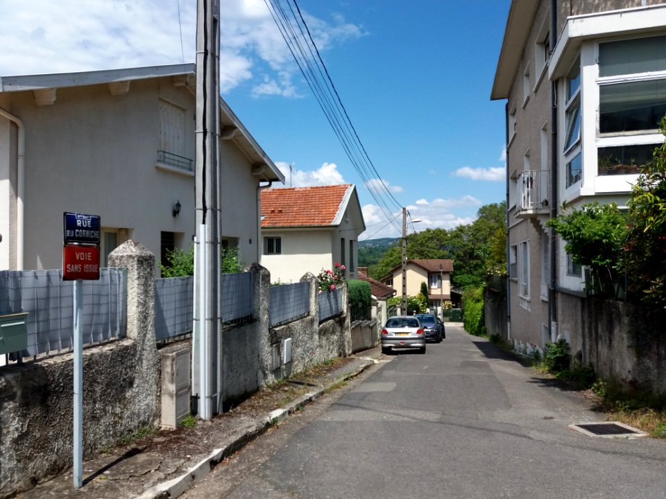 Lyon 4e - Rue de la Corniche, partie ouest sans issue