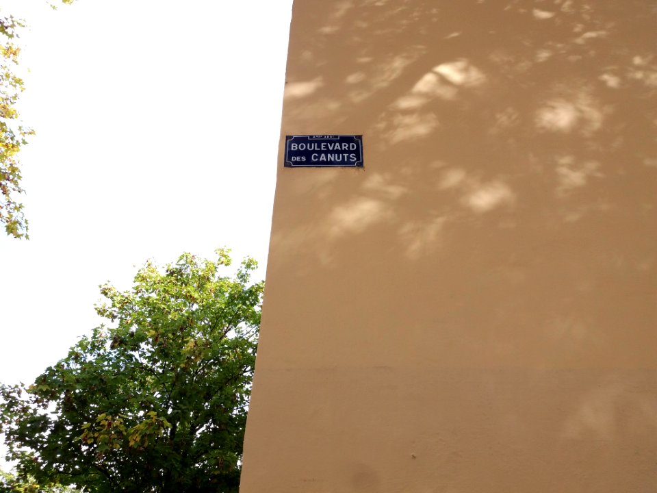 Lyon 4e - Boulevard des Canuts, plaque